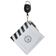 George Spirits 高爾夫毛巾Reel鐵絲球清潔器, 白色的