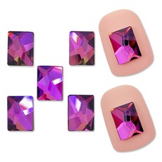 SWAROVSKI 施華洛世奇 美甲水鑽 8 x 6 mm 2520, 彩虹VM, 7個