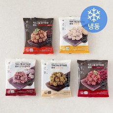 바르닭 직화그릴 닭가슴살 큐브 100g x 5종 세트 (냉동), 1세트