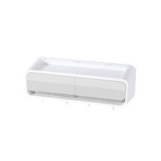 JCP 簡約廚房懸掛式收納架, 灰色, 1個