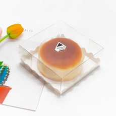 中央包裝 起司蛋糕塔盒 + 底座組, 透明 + 白色, 25套