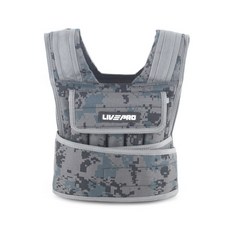 LIVEPRO 負重背心, 10kg, 數位迷彩