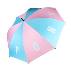 PONY TAIL ENTAME COLLECTION 輕便高爾夫傘, 粉色+藍色