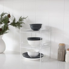 다용도 블록 철제주방선반, 화이트, 2개