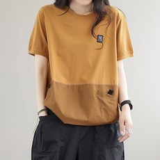 Andstyle 女款黑標短袖襯衫式T恤 260603