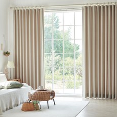 LaMonte 記憶塑形遮光窗簾, 淺金色