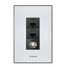 奈米電器Art 2黑色電話CATV 2房, 1個