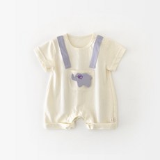 스타도어 유아용 멜빵 포켓 코끼리 반팔롬퍼