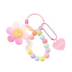 GIRING 微笑雛菊彩虹鑰匙圈, 紅色, 1個