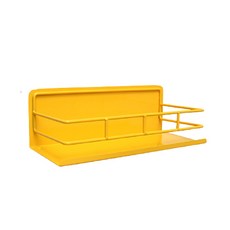 Dijicon彩色鐵製廚房壁掛置物架, 黃色的