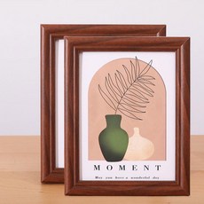 언헤브 탁상용 사진 액자, 2개, B 다크 우드