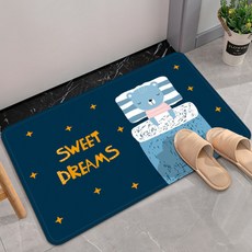 粉色粉末浴室地墊, 夢鄉