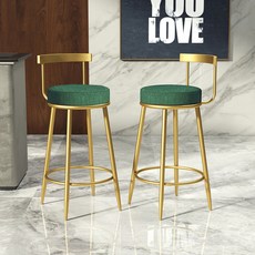 노아가구 주방 홈바 체어 506, 그린, 2개