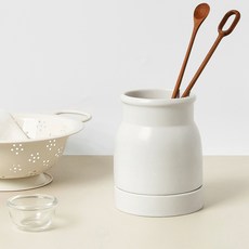 牛奶瓶餐具筒 L, 1個, L 白色