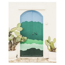 室內裝飾 現代風格 森林之門海報 + 黑木掛軸套組