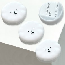 Nature Park 嬰幼兒用比熊矽膠防撞護角, 白色, 4個