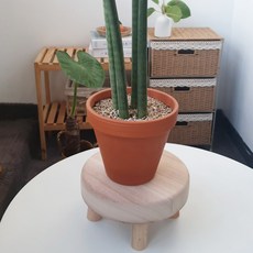 Gongganlove 梧桐木矮腳多用途底座, 單一顏色, 1個