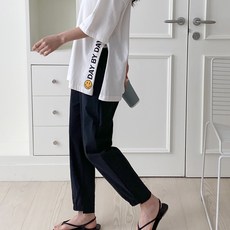 에베쏘 임산부 면스판 조거 언발 팬츠 1126