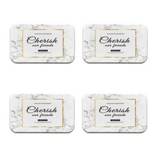 可愛簡約矽藻土杯墊 B34 4入, 款式1