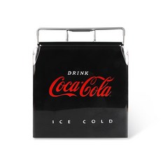 LILFANT 可口可樂印花手提式不鏽鋼冰桶, 13L, 黑色