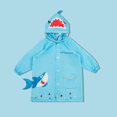 Starbean 兒童立體尾巴單口袋拉鍊雨衣