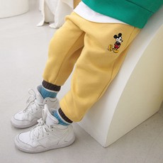 童款米奇刺繡訓練長褲