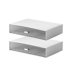 내맘대로 슬림 서랍 수납함 A RK_634, 화이트, 2개