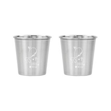 Under the Sea簡約不銹鋼杯 230ml, 單色, 2個