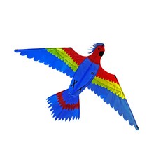 I AM KITE 彩色鸚鵡設計風箏, 1個