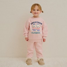 milkmile 兒童款Together Bears刷毛上下衣套裝