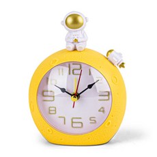 Otion 可愛太空人桌上型鬧鐘, 黃色