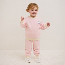 milkmile 雪花假日熊刷毛上下裝套組