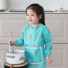 BEBE CHOUETTE 兒童圖案長袖美術罩衫