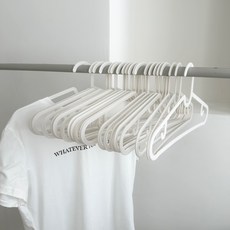 FRANOND 纖薄防肩角圓弧衣架 20入, 1套, 白色