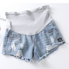 임부용 캐주얼 데님 하이웨스트 하의