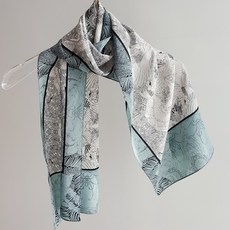 varvisu 100%絲綢 Paco Maxi 雪紡圍巾