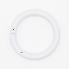 東大門鈕扣王 彩色單觸式開口O型環 25mm, 白色, 2個