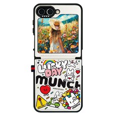 모란카노 뭉크 시크릿 카드포켓 가죽 아이코닉 디자인 휴대폰 케이스