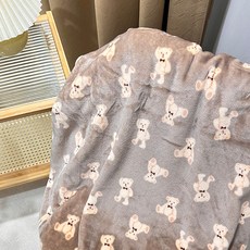 DAMADAMA 可愛小熊天鵝絨毯