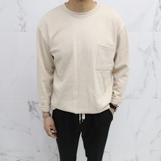 ADORE CLASSIC 男款寬鬆口袋長袖T恤