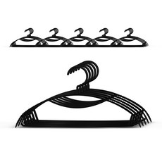 Yemil 防肩部變形衣架, 黑色的, 30個