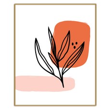 추상 일러스트 그림 인테리어 액자 IDP-058, 엣지 골드