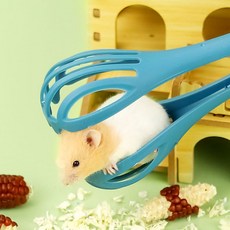 레몽크리프 햄스터 스트레스 물림방지 이동집게, 블루, 1개
