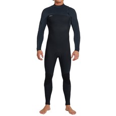 O'NEILL 男款Hyperfreak Fire無襯墊全拉絨防寒衣 3/2mm 5517OA, 黑色