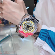 逍遙商會 防水學生軍人腕式電子運動手錶, 1個, 黑色漸層