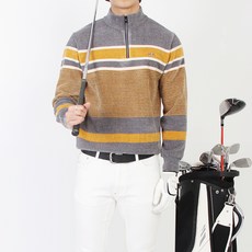 마인플로우 남성용 기모안감 DW 반집업 니트