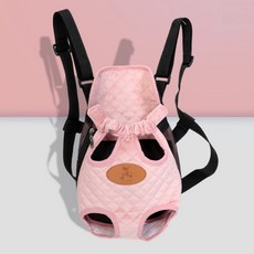 HOOPET Jinho Pet 現代背帶背包, 絎縫粉紅色