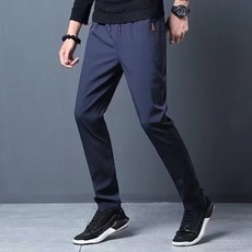 구디프 남성용 지퍼포켓 캐주얼 스트레이트 트레이닝 팬츠