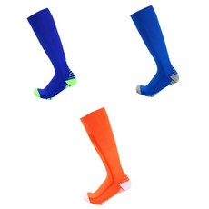 SNF 컬러풀 Performance 축구 양말 3켤레 세트, 32 BUF, BUG, ORW