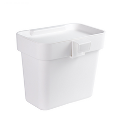 掛式垃圾桶 E21-09, 白色的